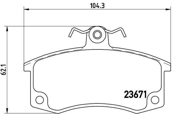 A.B.S. P 41 004 BREMBO Bremsbelagsatz, Scheibenbremse